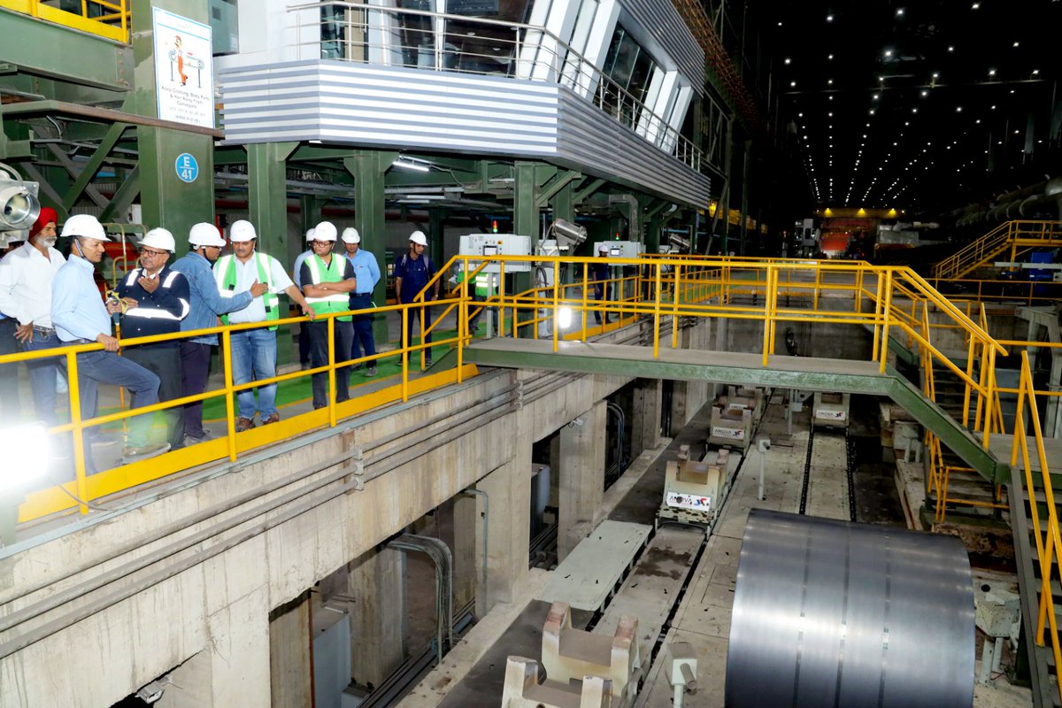 JindalSteel_In's tweet photo. With vision and vigor, Hon'ble Chairman Mr. @MPNaveenJindal visited JSP Angul’s BF-2, CRM & HSM to review progress and engage with teams. His hands-on approach reflects our drive toward innovation, sustainability & #LifeAtJindal altogether.
#SteelOfIndia https://t.co/1kTa6zAQny