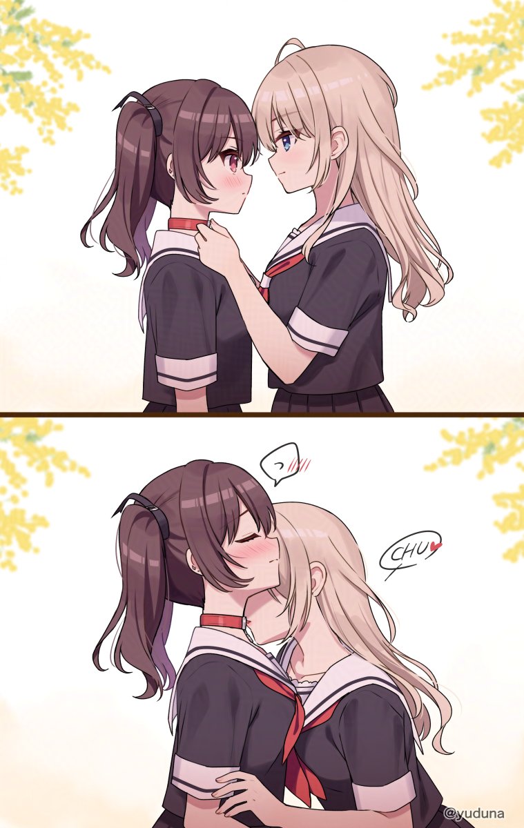 首輪付けの儀式
#創作百合 
#生徒会長と番犬 