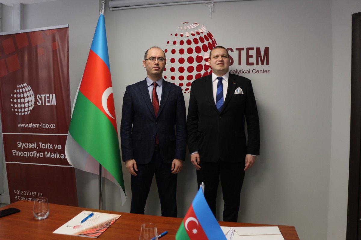 caspialabaz's tweet photo. On 7 april, the STEM Analytical Center @stemlabaz hosted a meeting with Urs Unkauf, an expert in diplomacy, energy policy, geopolitics and security issues. 1/4
#Geopolitics #Azerbaijan #Germany #thinktank #Economics #Politics https://t.co/Dkxp3uopx3