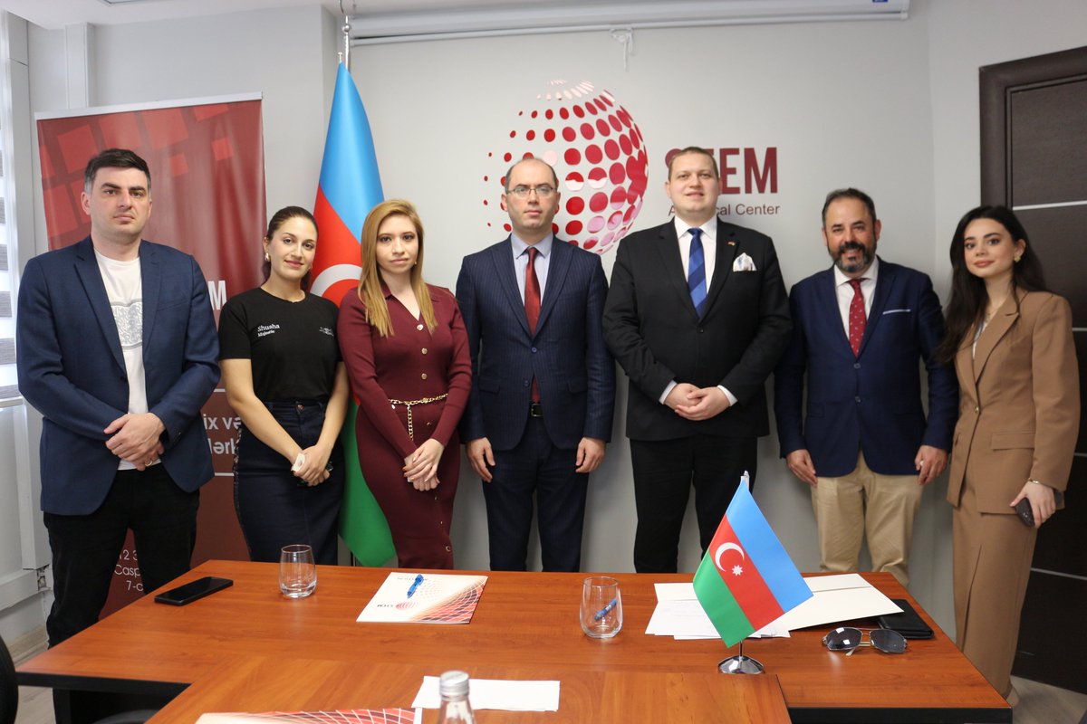 caspialabaz's tweet photo. On 7 april, the STEM Analytical Center @stemlabaz hosted a meeting with Urs Unkauf, an expert in diplomacy, energy policy, geopolitics and security issues. 1/4
#Geopolitics #Azerbaijan #Germany #thinktank #Economics #Politics https://t.co/Dkxp3uopx3