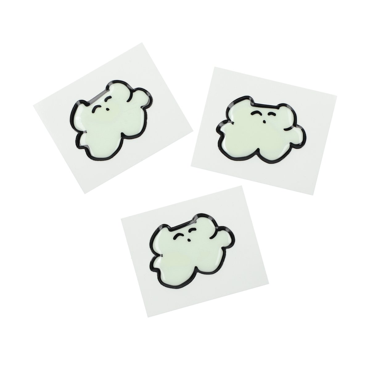 💐new goods💐 「ねこぷくぷく蓄光シール」 ¥800 (1匹) size：約 縦3.7