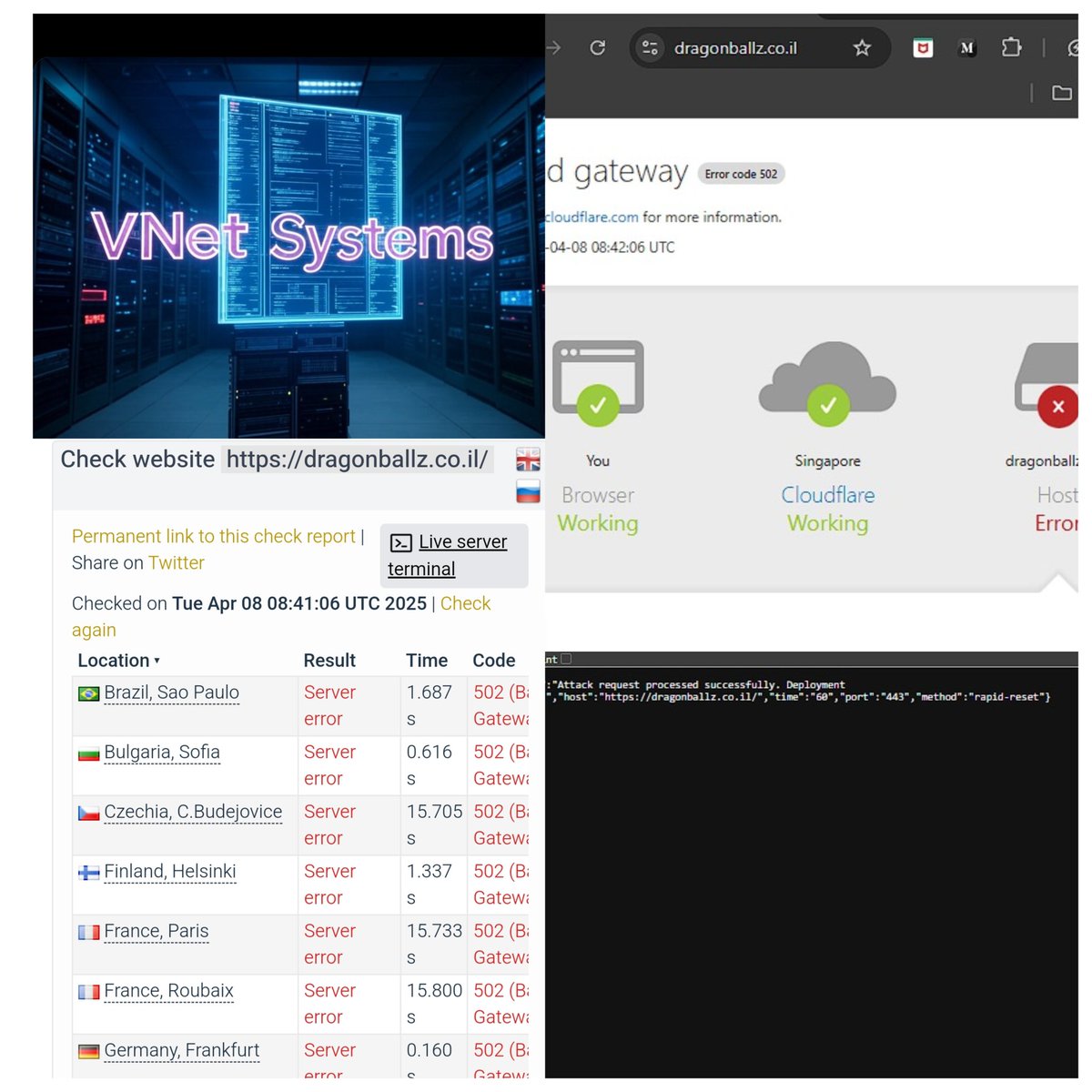 morozchipher's tweet photo. ISRAELI GAME WEBSITE HAS BEEN ATTACKED BY VEDERETANET, @VNSystemsX @b0b0vsky88 @VDSyst3msX
SITE: https://t.co/qR1Y2BEzpr
POC:https://t.co/ClOfBFfRw1
#Anonymous #Anonymoushacker #vederetanet #ExpectUs #savetheworld #HackThePlanet #Freedom #Justice #OpIsrael #FreePalestine https://t.co/No6GOBwiz7