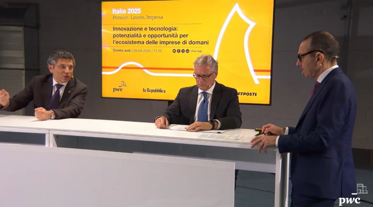 #Italia2025: La necessità di avviare percorsi di trasformazione su larga scala è cruciale. L'AI può accelerare l'esplorazione delle potenzialità delle tecnologie emergenti, aprendo nuove opportunità per l'innovazione. #AI #PwCItaly