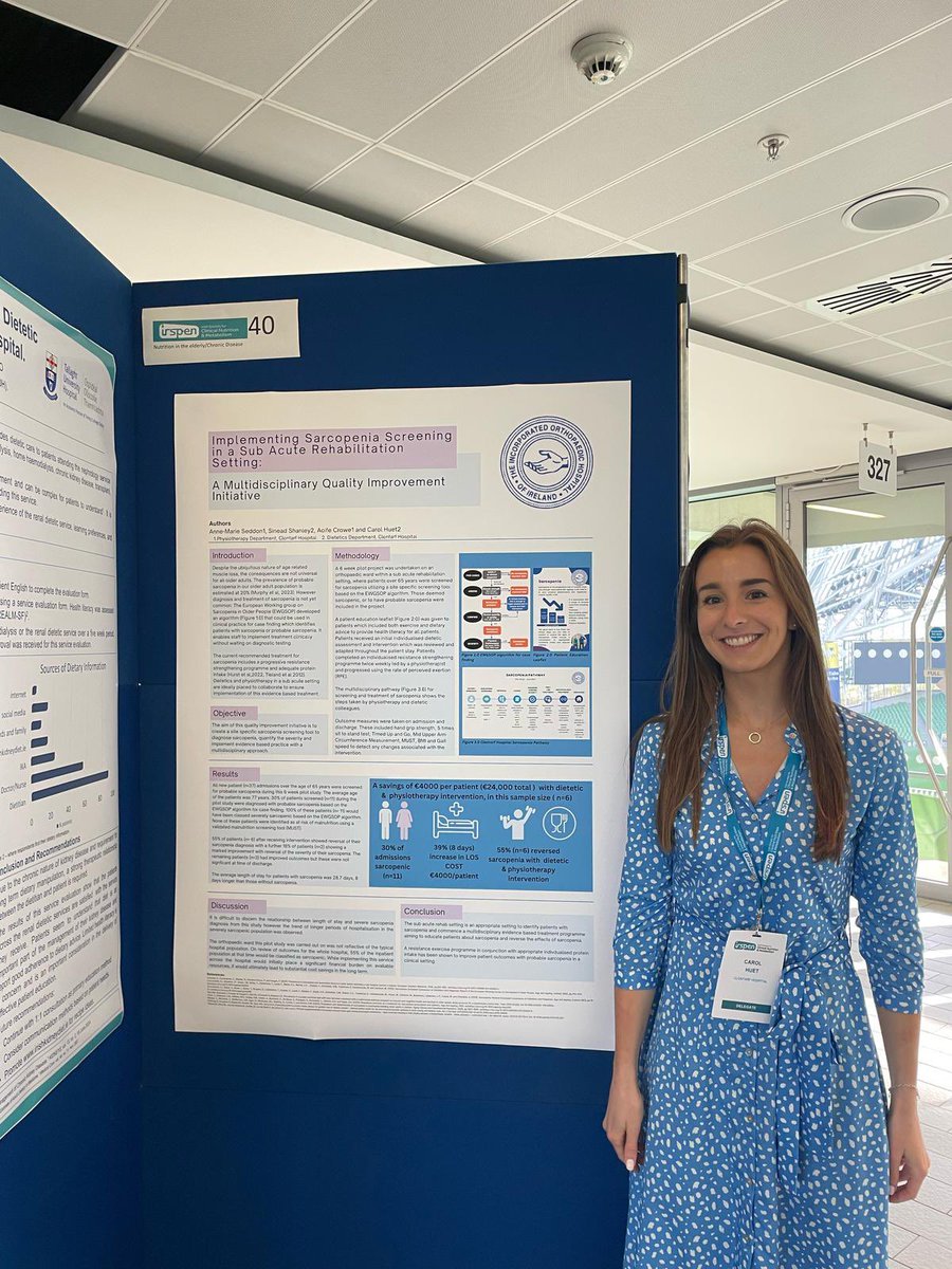 IOHClontarf's tweet image. Our Dietetics Dept presenting at @IrSPEN conference this morning at the Aviva. #Sarcopenia #IrSPENConference2025