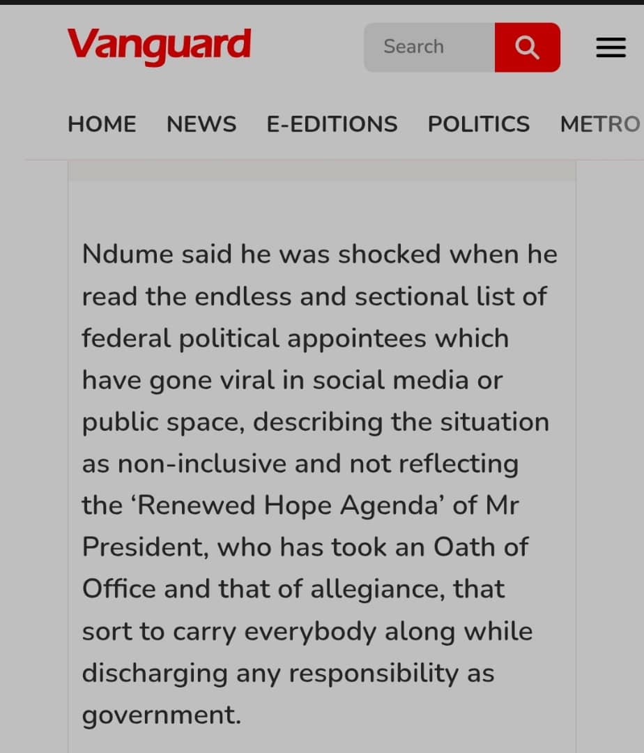 Senator Ndume tweet media