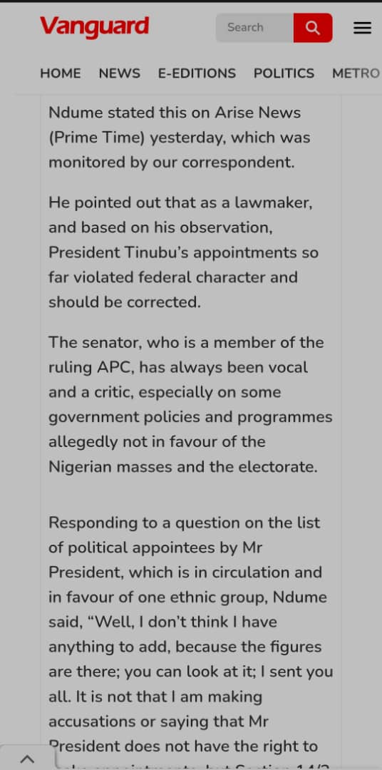 Senator Ndume tweet media
