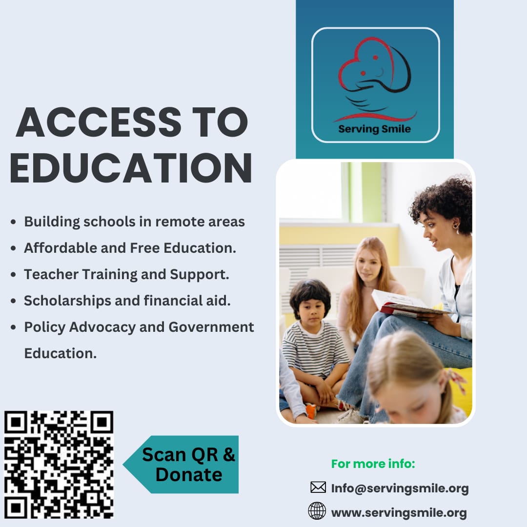 ServingSmileNGO's tweet photo. Empower a child's future through education!
Join Serving Smile in building brighter tomorrows—one school, one student, one smile at a time.
Scan. Support. Spread the Smile.

#AccessToEducation #ServingSmile #DonateForChange #SupportEducation #BuildSchools #FreeEducation https://t.co/XVjwsej9wh