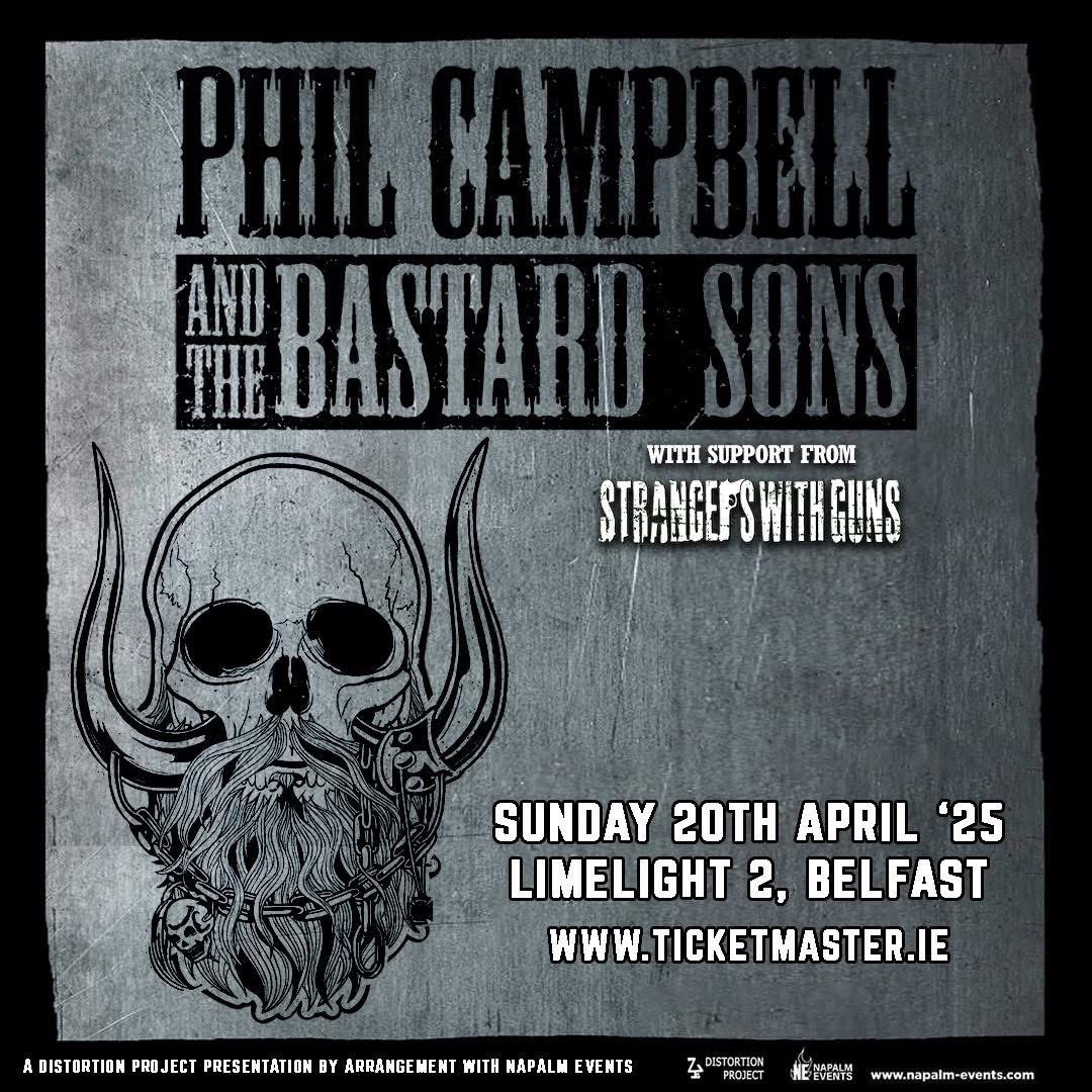 🚨 25 TICKETS LEFT! 🚨

Getting down to the last few tickets for Phil Campbell and the Bastard Sons plays Motörhead in the Limelight Belfast 2 on Sunday 20th April. Grab one now before you can’t! Support from Strangers With Guns. ticketmaster.ie