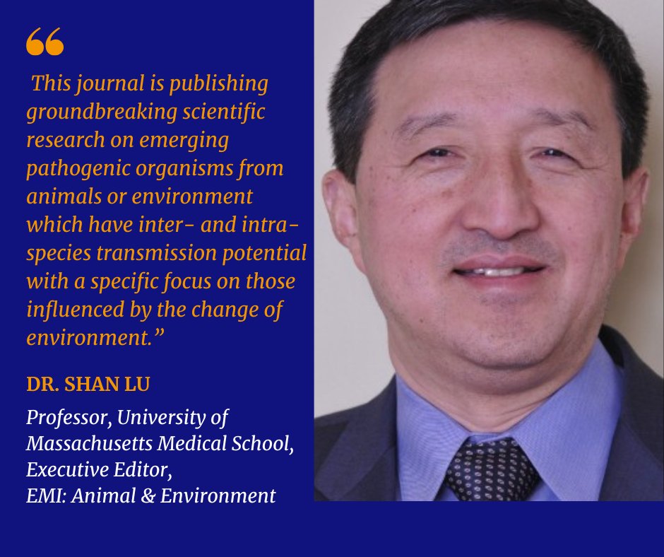 Introducing “EMI: Animal &amp; Environment”!

This new journal expands the horizons of emerging infectious disease research with novel findings on the growing importance of animal-based infections and environmental impact on human and animal pathogens

#ClimateChange #PublicHealth