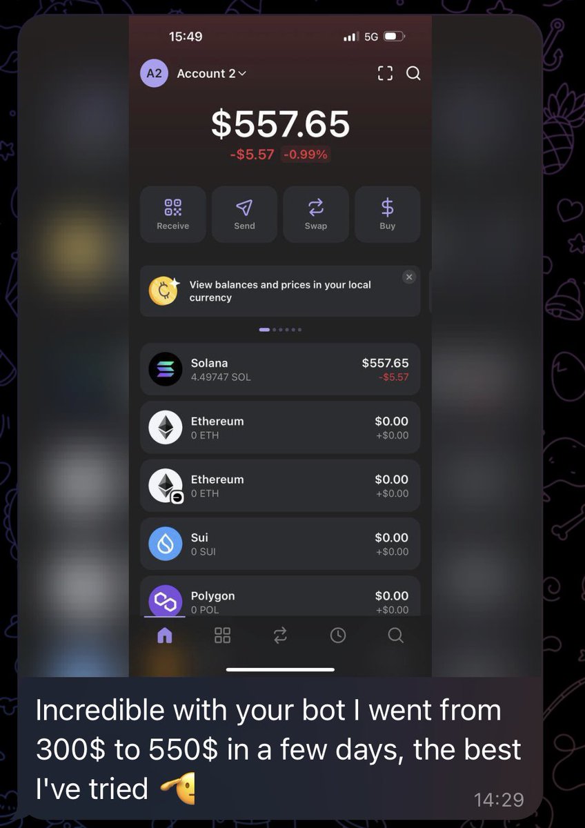 Join Soli Bot to copy the best-performing wallets and make money in your sleep like all our members 🚀 

Link in BI0 

#CryptoPump #walle #makemoney