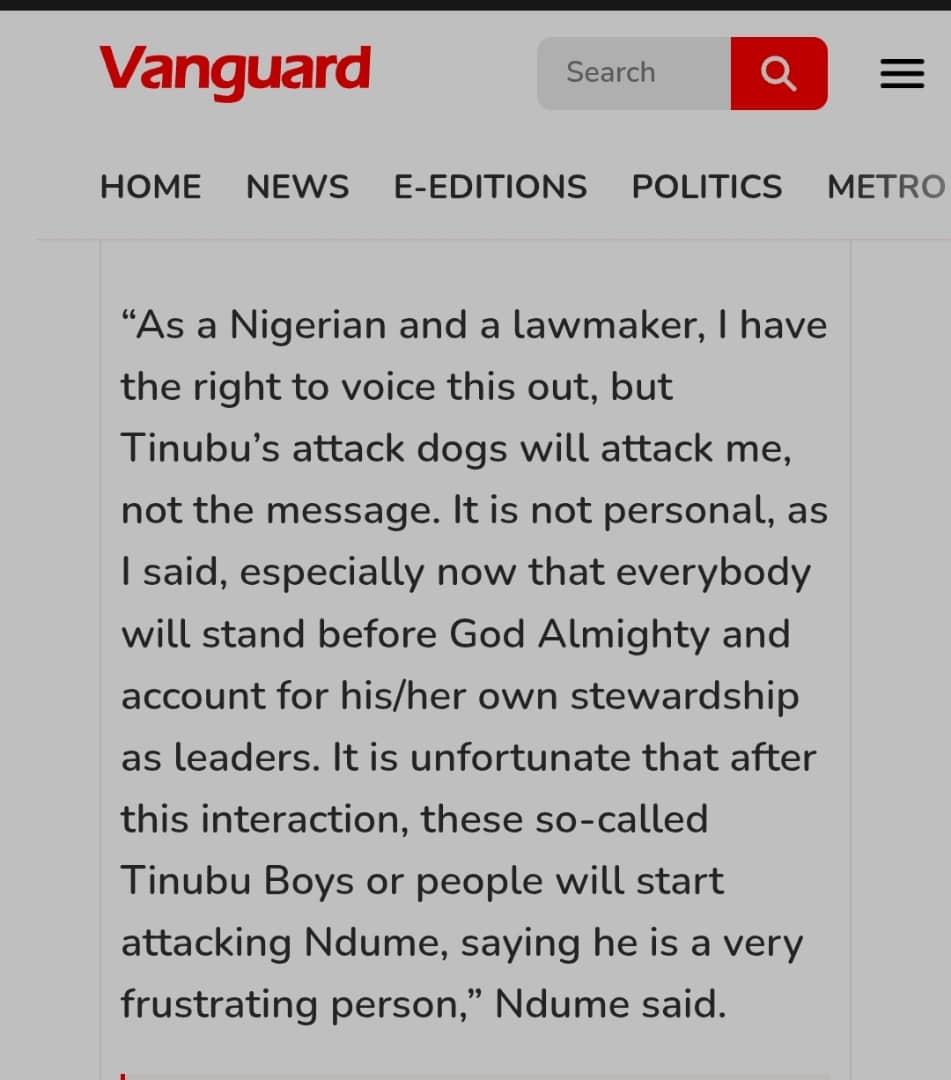 Senator Ndume tweet media