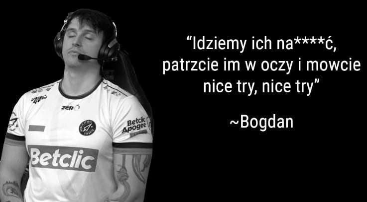 BetclicApogee's tweet photo. Piękne słowa @bogdanrakieta https://t.co/nhq373Lpuj