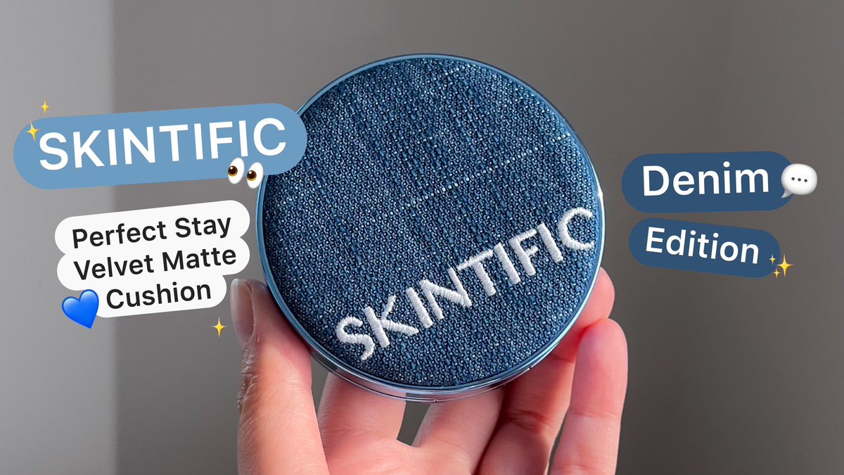 แกร !! แพ็คเกจพรีเมี่ยมหยั่งกับงานเคาเตอร์แบรนด์ คุชชั่นแมตต์ Skintic ตลับเดนิมรุ่น Limited เฉพาะช่วง Summer เท่านั้น 🌟
คือตลับโซจึ้งมากก มีความแกลม 💙 ตัวนี้เป็นคุชชั่นเนื้อ Velvet Matte ที่ปกปิดจัดเต็มคุมมันนาน 12 ชั่วโมงไม่ดรอบ ไม่หมอง กันน้ำกันเหงื่อ ทาไปสงกรานต์นี้รับรองเอาอยู่ทั้งวัน !!