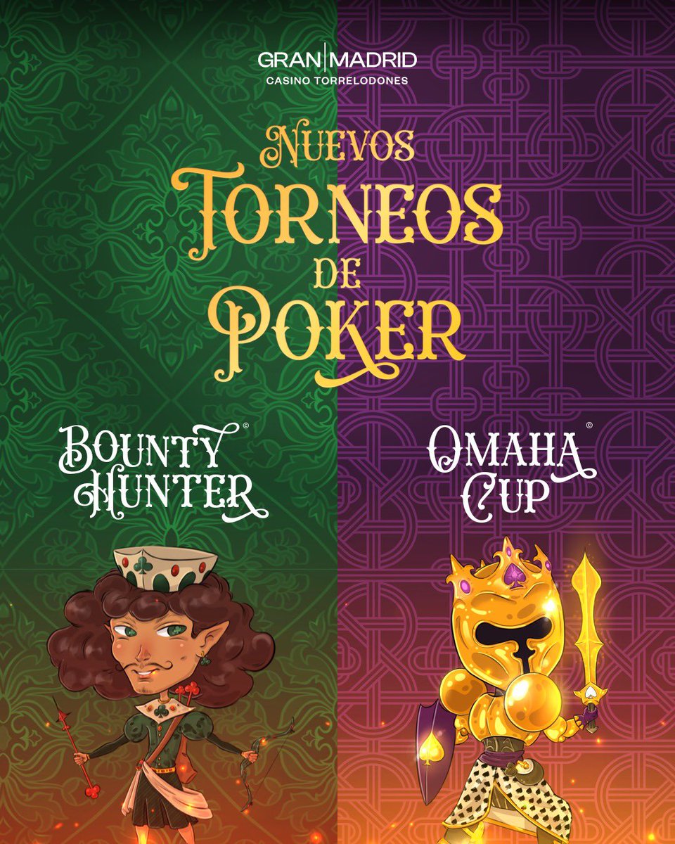 ¿Aún no lo sabías?

🔔VUELVEN NUESTROS TORNEOS DE POKER SEMANALES todos los jueves a las 18:00.

(Excepto cuando haya torneo externo)

ℹ️Más info e inscripciones en nuestra web!

granmadrid.com/poker/torneos
