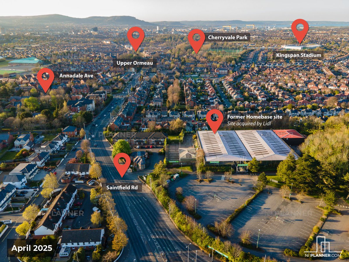 Given its proximity to the Ormeau Rd, planned Glider route, Forestside and established neighbourhoods, there’s surely a strong case for Lidl to consider a genuine mixed-use scheme at Galwally, with homes above retail optimising density on a well located site?