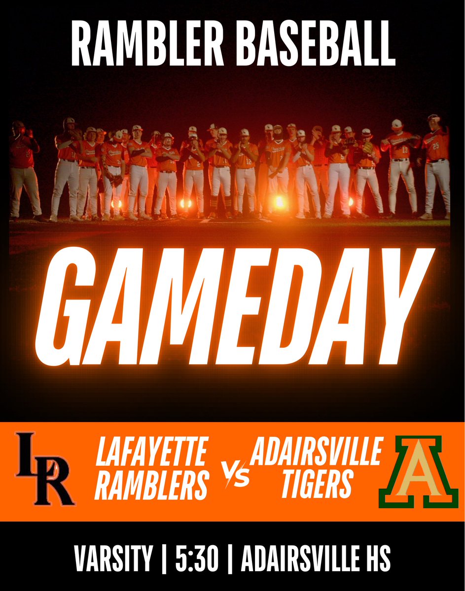 Ramblers 🆚 Tigers
⏰ 5:30
📍 Adairsville HS

TEAM
———
me