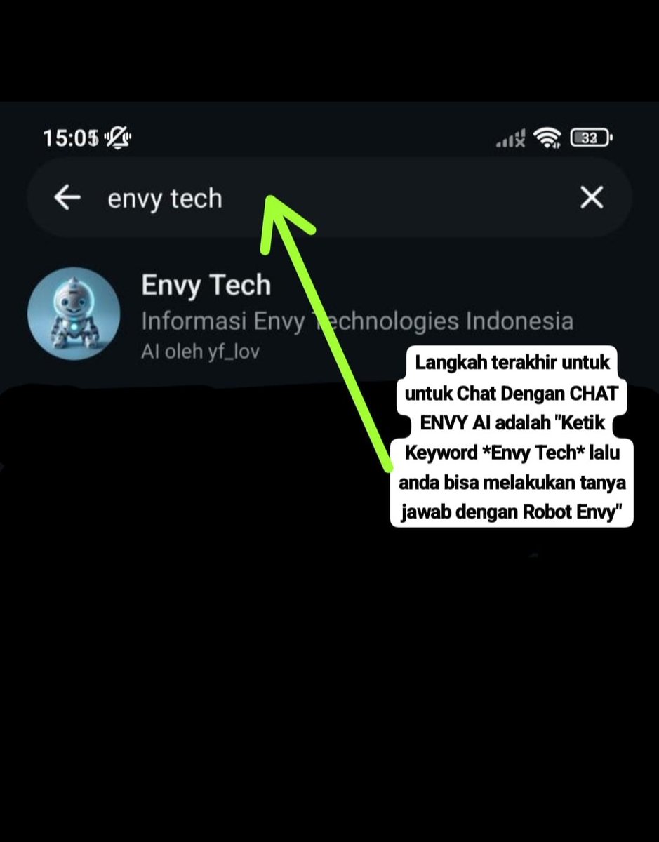 envytech2018's tweet photo. Alhamdulillah, akhir nya Chat AI Envy sudah rilis ke WhatsApps. 

Bisa langsung di coba tutorial nya atau link ada di BIO Profile. Silahkan Mencoba untuk informasi terbaru Envy.

#ENVY #EnvyTbk #PerseroTerbatas #Technologies #Indonesia #Malaysia #Singapur #Saham #PasarModal #IDX https://t.co/rf1q3VOABo