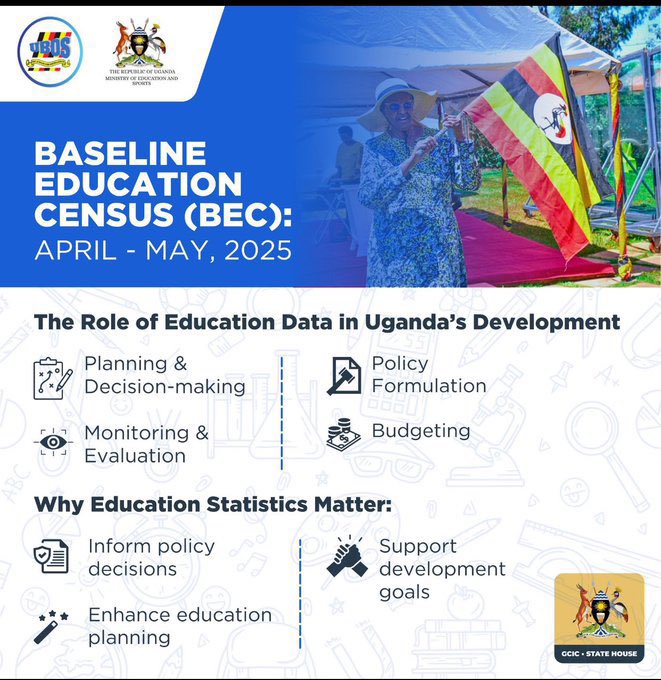 Kayera256's tweet photo. #StatisticsUg begins a nationwide learner headcount in Kampala. Students will provide key details, including name, DOB, sex, class, nationality, LIN (for EMIS-registered), and special needs info.
@StatisticsUg
@JanetMuseveni
@Educ_SportsUg https://t.co/6eMDW4vmeN