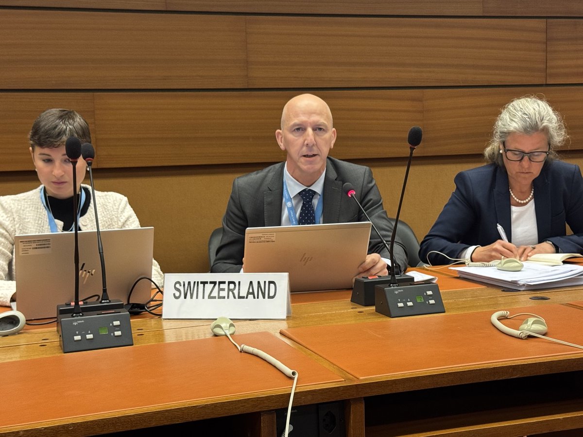 Convention on Cluster Munitions (@isuccm) on Twitter photo States widely express imperative for upholding & promoting Convention pillars of no use, production, transfer, and stockpiling of #clustermunitions, #CCMISM25 #HumanitarianDisarmament dialogue. <a href="/NZUNGVA/">NZ Mission Geneva</a> <a href="/IrelandUNGeneva/">Ireland at UN in Geneva</a> <a href="/swiss_un/">SwitzerlandUN</a> <a href="/ChileONUGinebra/">Chile ๐จ๐ฑ en Ginebra</a> <a href="/PHinGeneva/">Philippine Mission UN Geneva</a> States widely express imperative for upholding & promoting Convention pillars of no use, production, transfer, and stockpiling of #clustermunitions, #CCMISM25 #HumanitarianDisarmament dialogue. <a href="/NZUNGVA/">NZ Mission Geneva</a> <a href="/IrelandUNGeneva/">Ireland at UN in Geneva</a> <a href="/swiss_un/">SwitzerlandUN</a> <a href="/ChileONUGinebra/">Chile ๐จ๐ฑ en Ginebra</a> <a href="/PHinGeneva/">Philippine Mission UN Geneva</a>