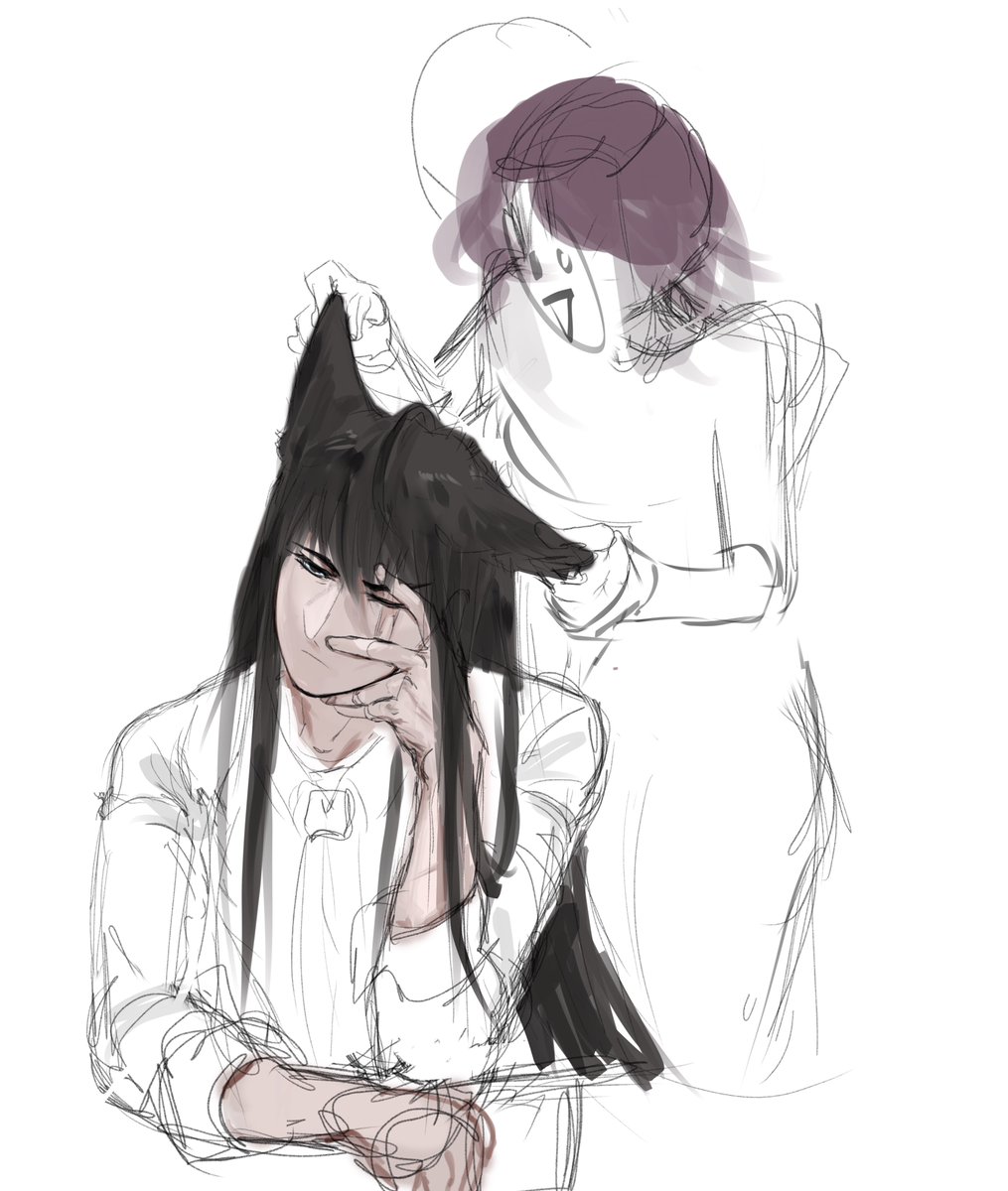 blainrot_'s tweet image. unfinished rahushalom ptn doodle blehhh