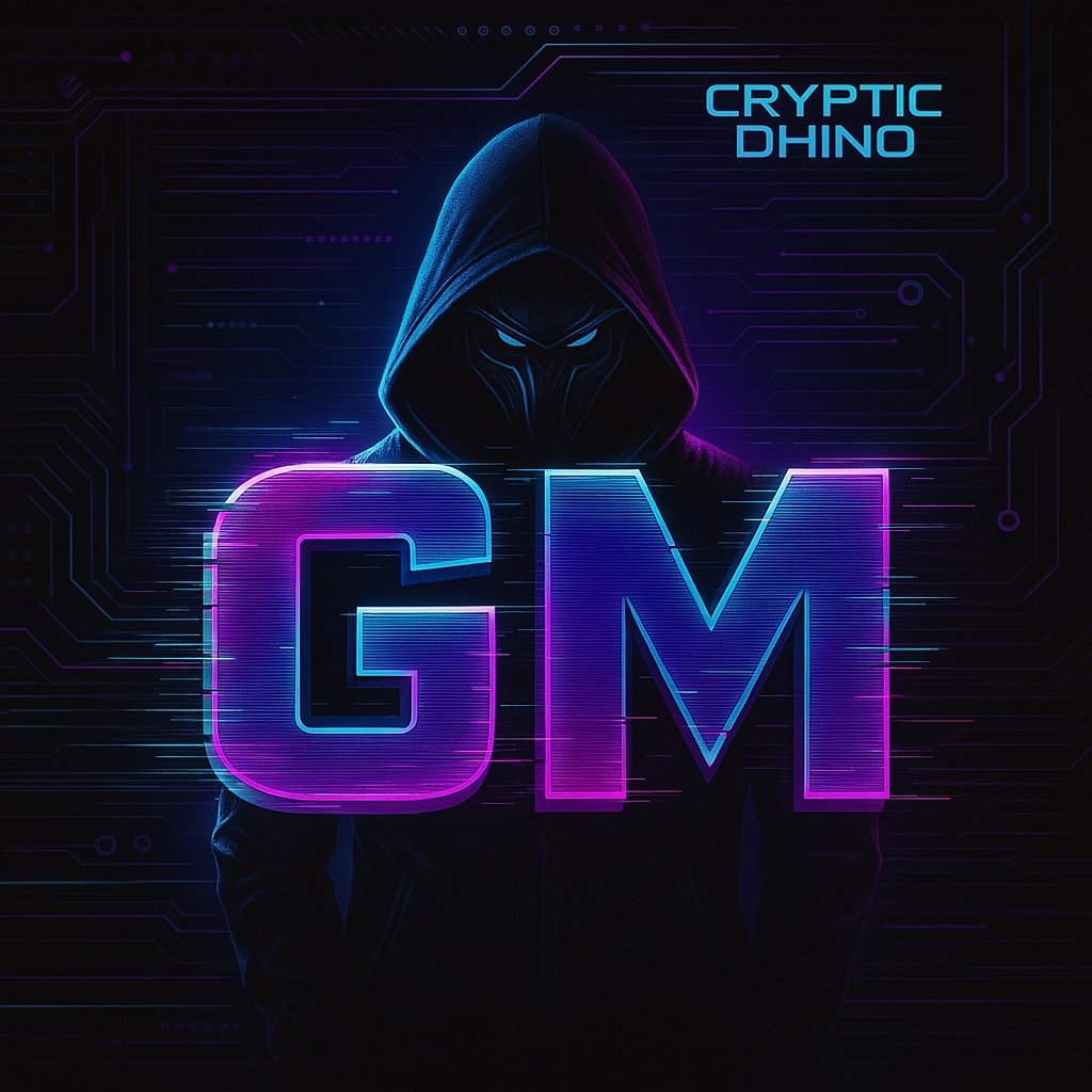 CrypticDhino's tweet photo. GM to the Cryptic Dhino fam
Woke up with that Web3 grind mindset—let's raid, build, and shill with purpose.
Stay shadowy, stay legendary.
#CrypticDhino #Web3 #GM #RiseAndRaid https://t.co/nVutMRXIED