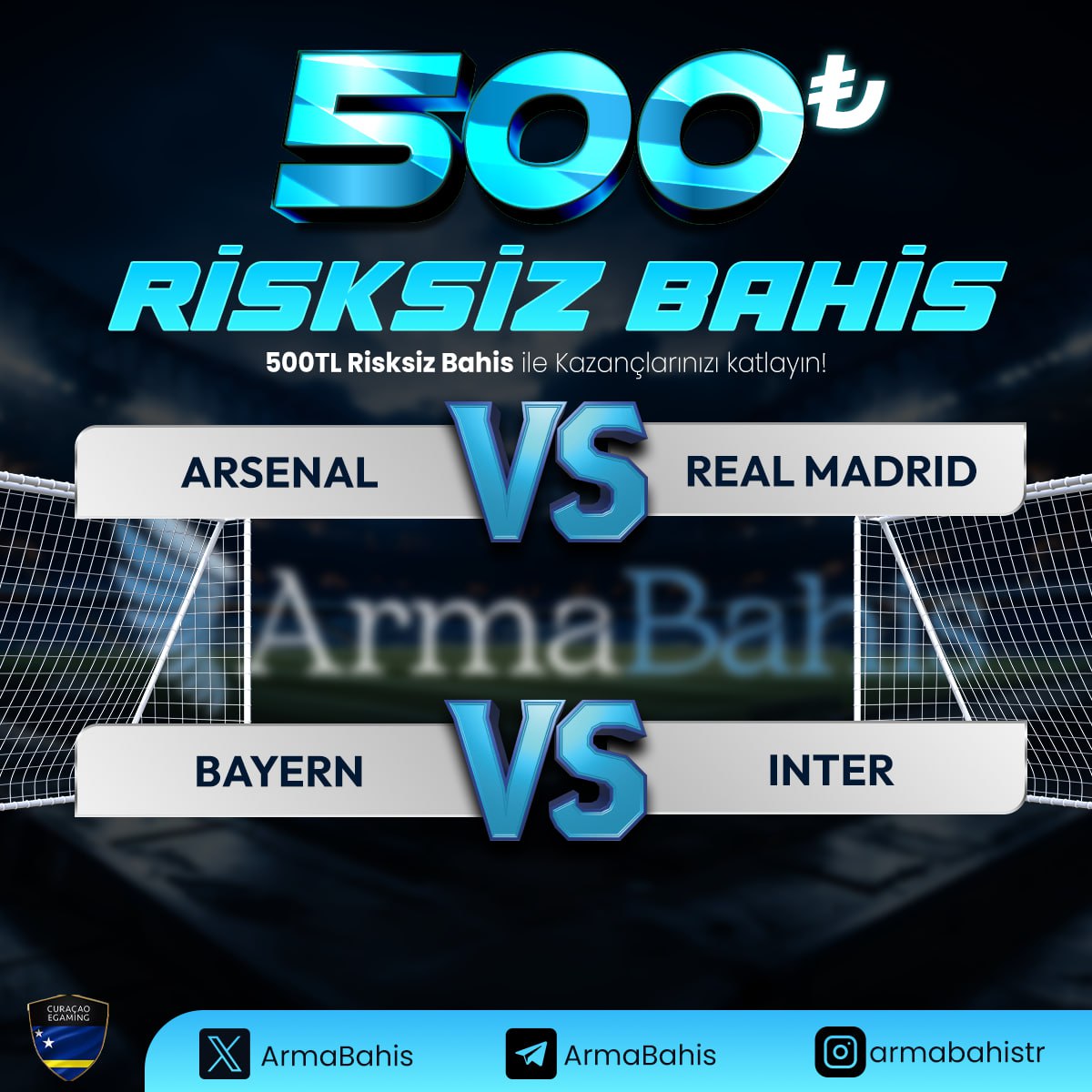 ArmaBahis's tweet photo. ⚠️ ŞOK ŞOK ŞOK ⚠️

🔥Armabahis kazandırıyor🔥

💠 500 TL Risksiz bahis
💠%25 Çevrimsiz yatırım bonusu
💠 %30 Anlık kayıp bonus

😎 ARMABAHİS’TE KAYBEDERKEN BİLE KAZANIYORSUN! 🏆

Kaybederken bile kazançlısın! Hemen katıl, fırsatları kaçırma! 🚀 #Armabahis #Bahis #Casino #Bonus https://t.co/mkBPonalRb