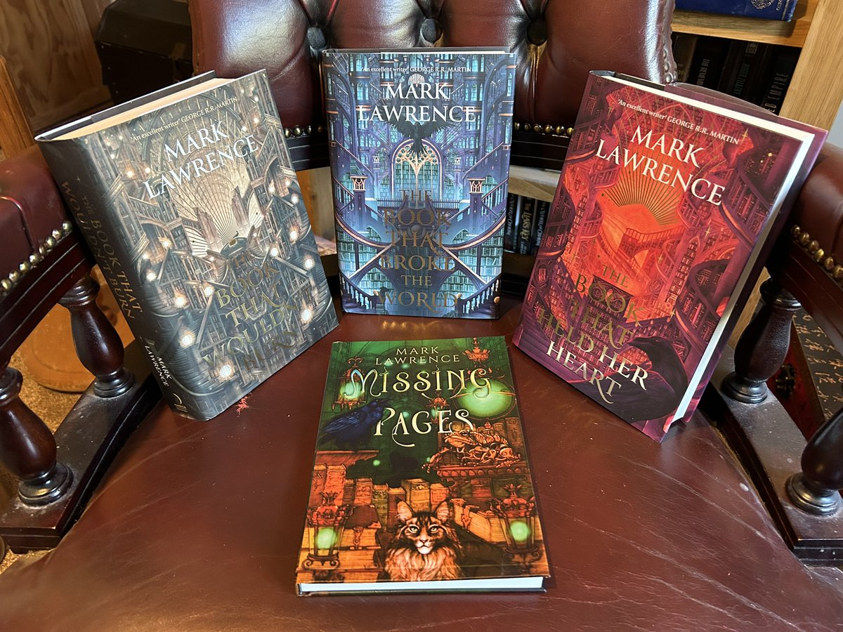 Mark__Lawrence's tweet photo. I signed some copies of THE BOOK THAT HELD HER HEART in @waterstones Bristol this morning on my way to London. https://t.co/hy7a78i0vW