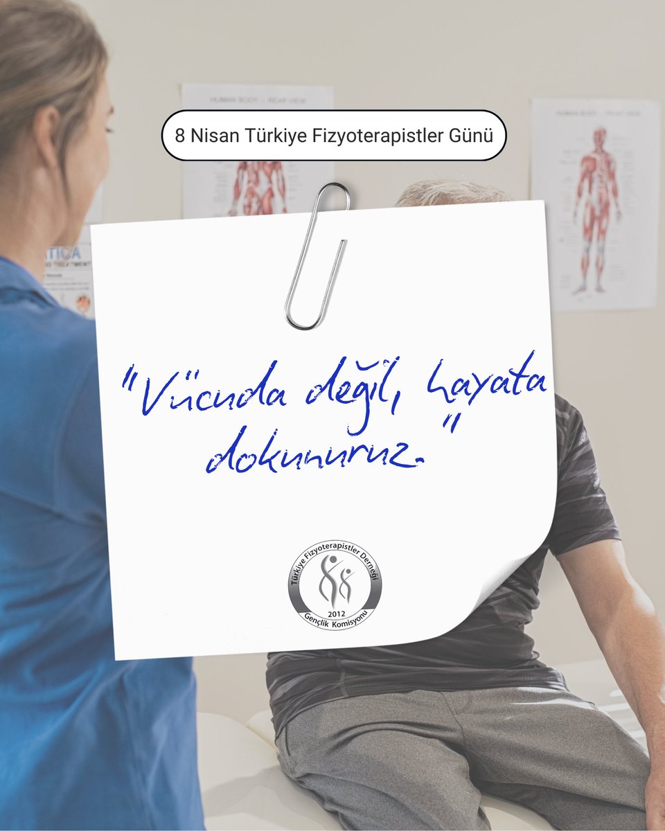 tfdgk's tweet photo. 8 NİSAN TÜRKİYE FİZYOTERAPİSTLER GÜNÜ KUTLU OLSUN! 💙 https://t.co/UshVlycQ1h