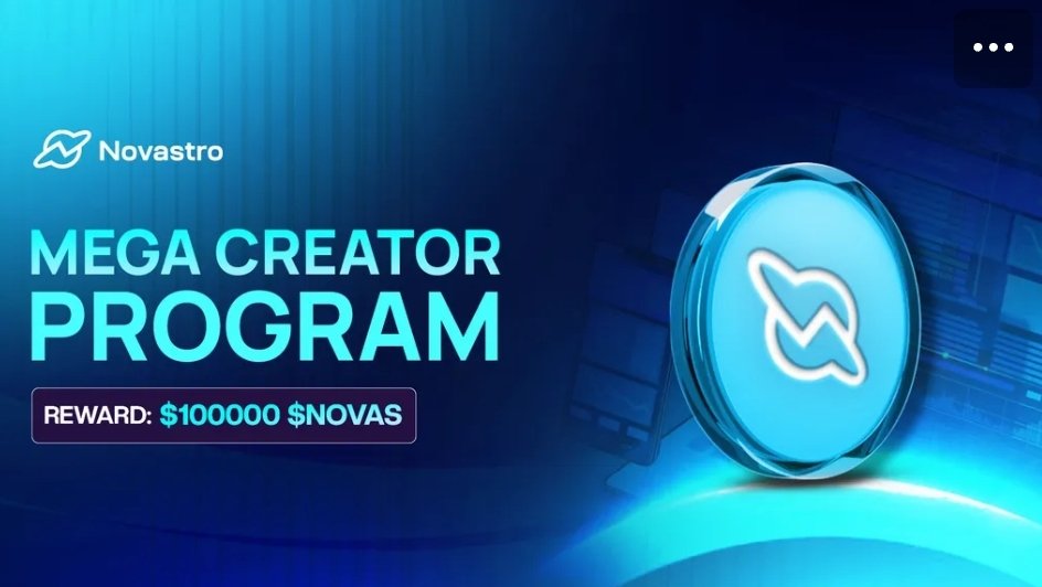 Just joined the $NOVAS Creator Program by <a href="/Novastro_xyz/">Novastro 2.0 🔜</a> .
Creating, earning &amp; growing while helping reshape how real-world assets move on-chain.

$100K reward pool, exclusive perks &amp; a galaxy of opportunities!
Let’s build the future together.

Join now: forms.gle/bq4Bi86Lxgo3Br…