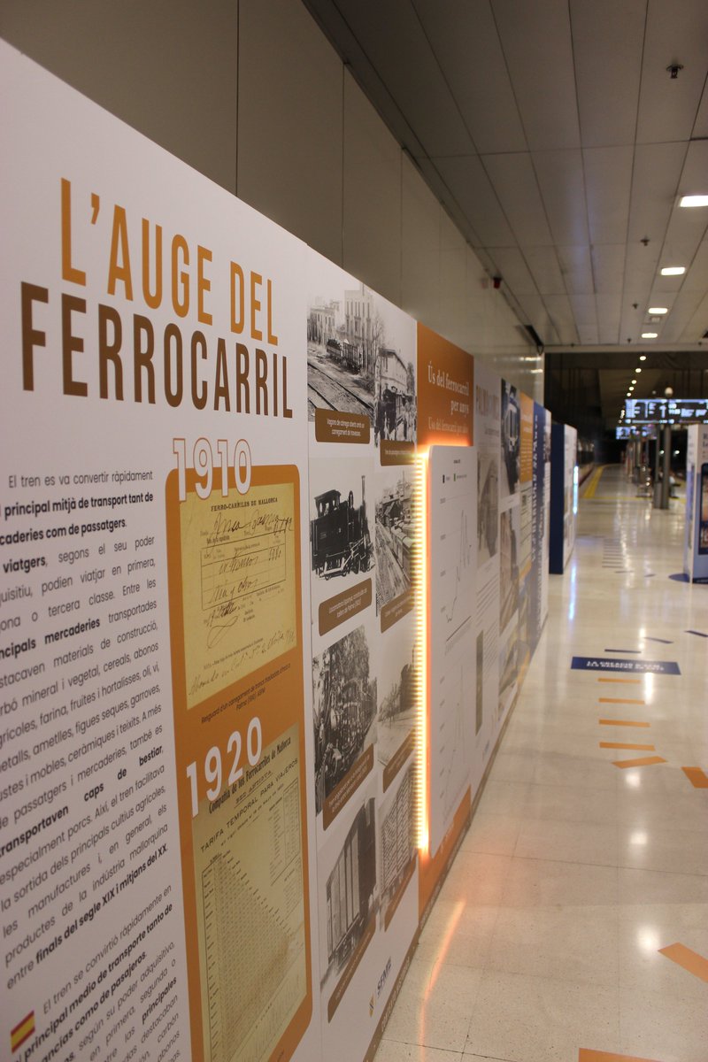 L'exposició "150 Anys del Ferrocarril a Mallorca" és un emocionant viatge per la història del transport que va revolucionar i transformar la nostra societat. 

➡️ Aprofiteu per a visitar-la a l'Intermodal fins al 5 de maig. 

📢 Us anirem informant de les seves següents parades.