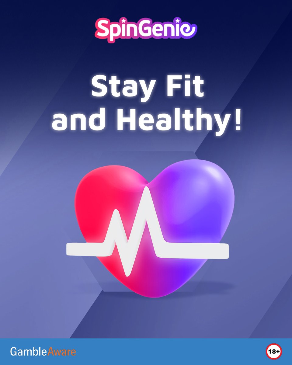 SpinGenieUK's tweet photo. A healthy life is pure magic! ✨ A little late for a reminder but always take care of your body and mind, and watch the wonders unfold. #WorldHealthDay #SpinGenieMagic
18+GambleAware https://t.co/AdCVNP1LzB