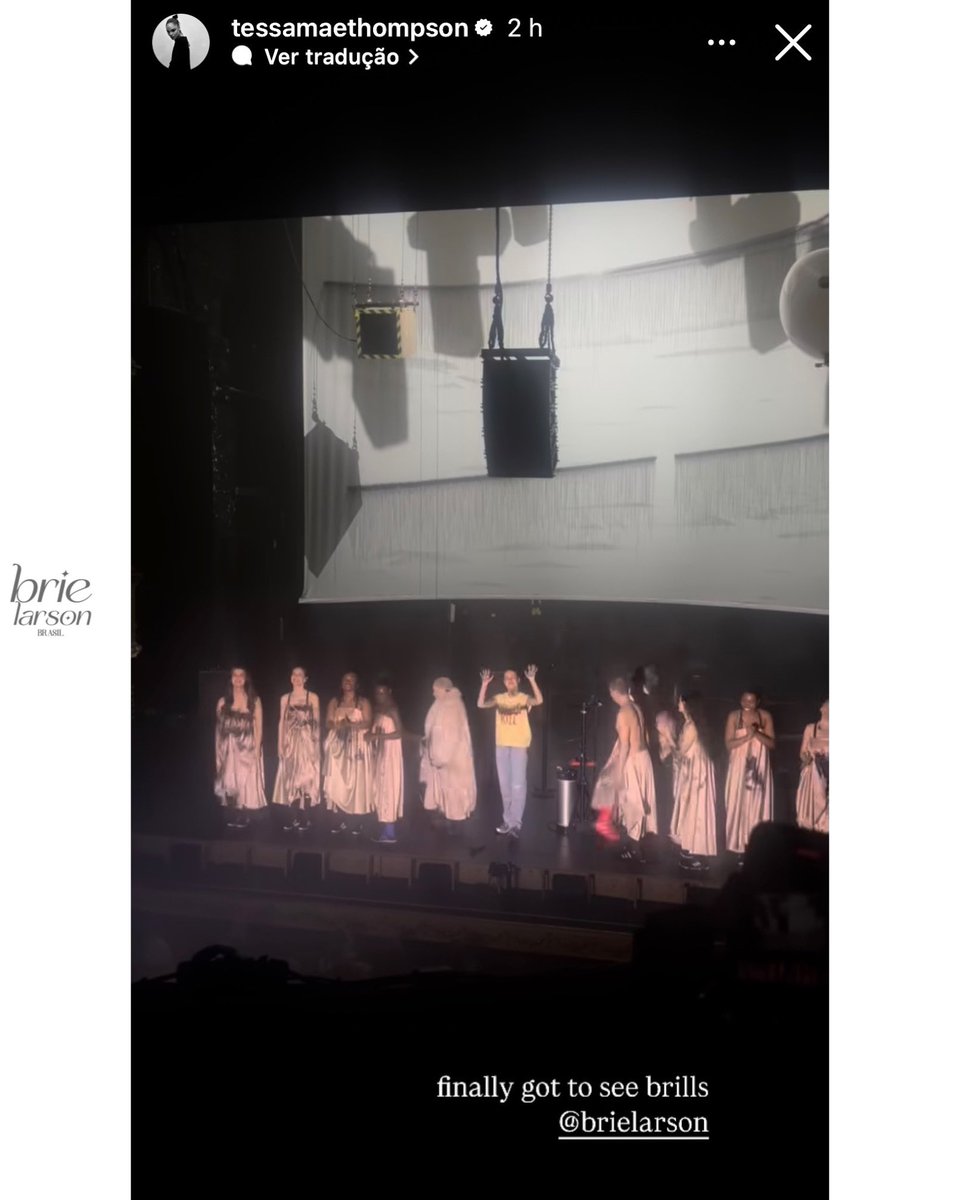brielarsonbr's tweet photo. Tessa Thompson foi assistir #ElektraPlay ontem!✨

“Finalmente consegui ver a brilhante Brie Larson.” https://t.co/8C99ouro3z