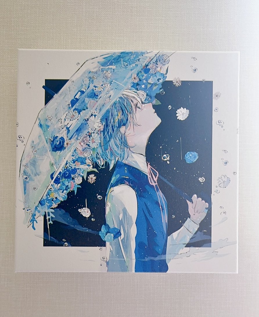 「キャンバスが届いた 」|萩森じあのイラスト