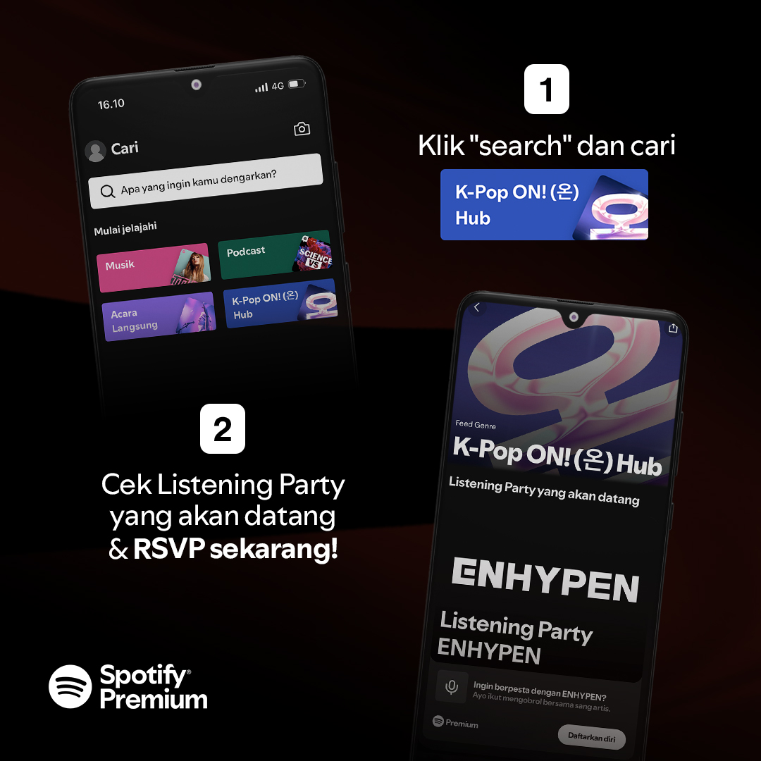 SpotifyID's tweet photo. ENGENE, gas sekarang gak pake rem! Join Listening Party ENHYPEN di Spotify K-Pop ON! Hub.
Jumat, 18 April, 10:30 - 11:10 WIB