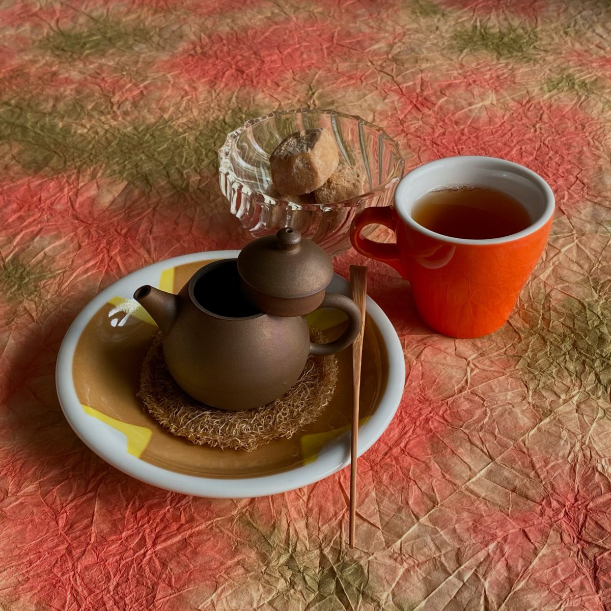 武夷種烏龍と深煎りきな粉クッキー
  #茶好連
