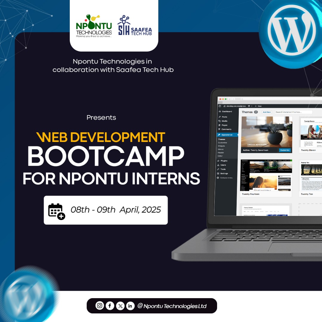 Npontu's tweet photo. Leveling up the next generation of devs!
Npontu Technologies x Saafea Tech Hub present a Web Dev Bootcamp for our interns — 2 days of coding , creativity &amp; collaboration!

#WebDev #Bootcamp #Npontu #TechTraining #FutureDevelopers #CodeTheFuture https://t.co/eS0NmORTvY
