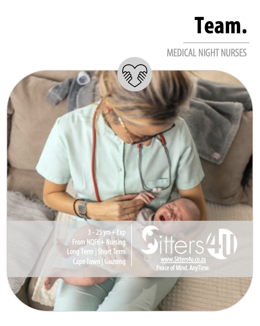 Sitters4U's tweet photo. For #babies needing #specialised #overnight #care, a #registerednurse ensures #expert #monitoring and #medical attention. Secure #trusted #care for your #baby with https://t.co/T2lGiSl8SH #NewbornHealth #infant #babycare https://t.co/clGaM9pvyD
