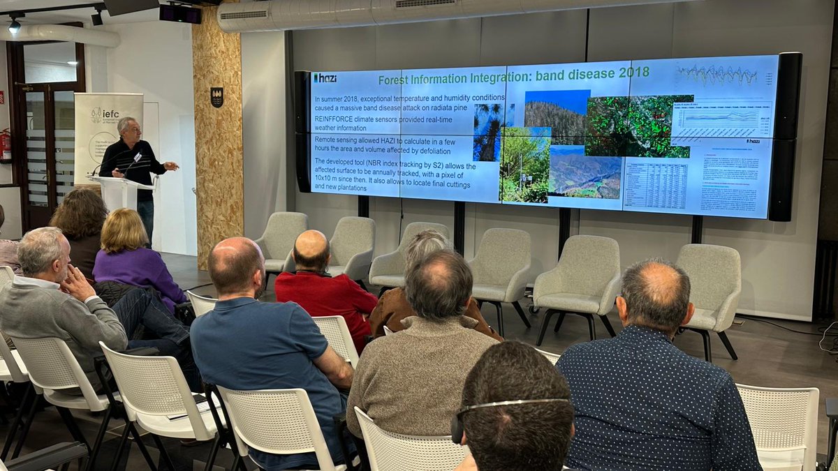 hazifundazioa's tweet photo. 📏HAZIko Asier Arrese eta Alejandro Cantero BASODATA azaldu dute IEFCko urteko bileran.
📏Asier Arrese y Alejandro Cantero de HAZI han explicado BASODATA en la reunión anual de IEFC.
#forest #BASODATA #forestal #forestry https://t.co/9g5quDiX2i