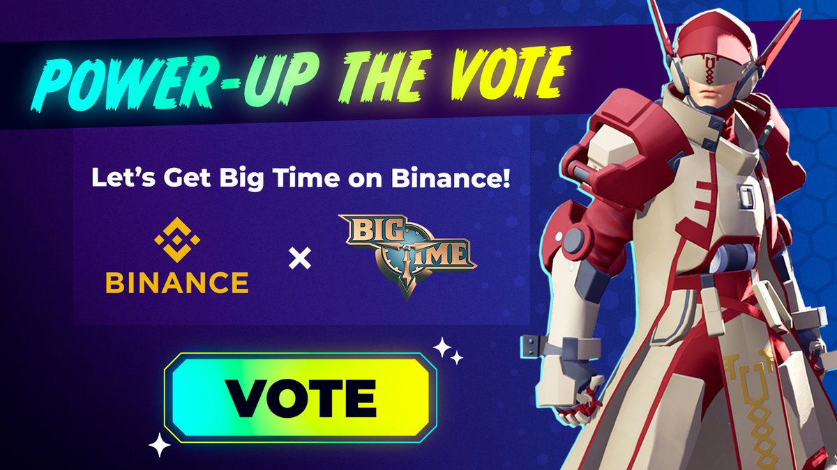 exylos_ai's tweet photo. 🚨 BOSS FIGHTERS Community, Assemble! 🚨

Big Time needs your help! 💥
They're this close to winning the #Binance vote-to-list.
Let’s push them over the finish line! 👊

👉 https://t.co/cWSZ5Xz6IG
🕛 Vote by April 9, 23:59 UTC

A win for Big Time = a win for BOSS FIGHTERS + the whole Open Loot fam 💪

Let’s show the Web3 world what we’re made of. 🔥
Vote. Share. Win.

#BossFighters #BigTime #OpenLoot