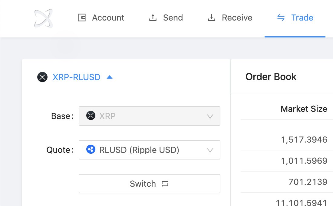 xrptoolkit's tweet image. You can now trade RLUSD/XRP and manage Ripple USD trust lines 📢 We recommend @BifrostWallet for no fees and a smooth user experience! #Build @RippleXDev
