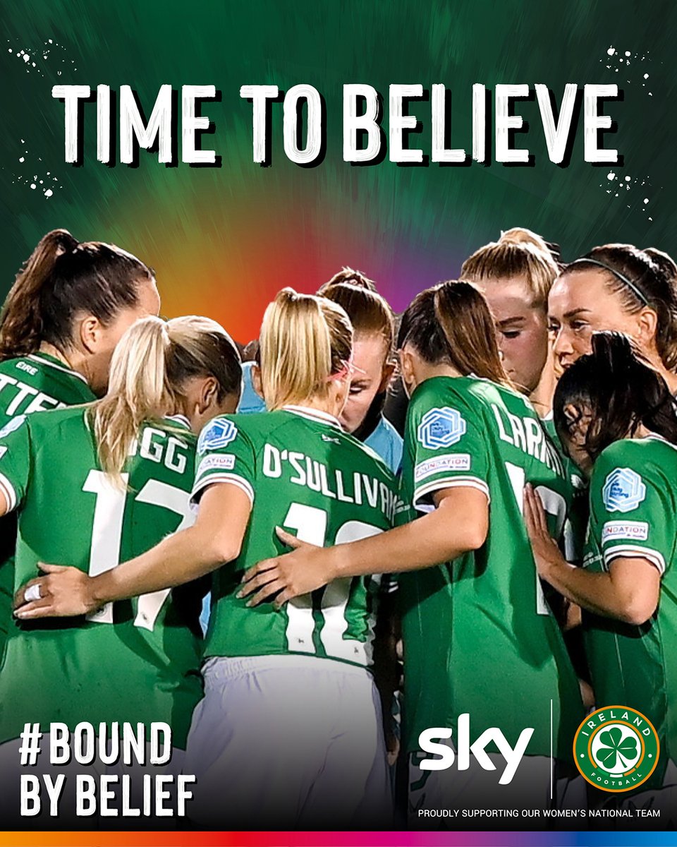 ⚽️ Match Day 💚

UEFA Women’s Nations League | Group B2

⏰ | KO 19:30 (Irish time)
📍 | Tallaght Stadium
📺 | Watch live on RTÉ 2 and RTÉ Player

#BoundByBelief #COYGIG 🇮🇪 ⚽ 🇬🇷