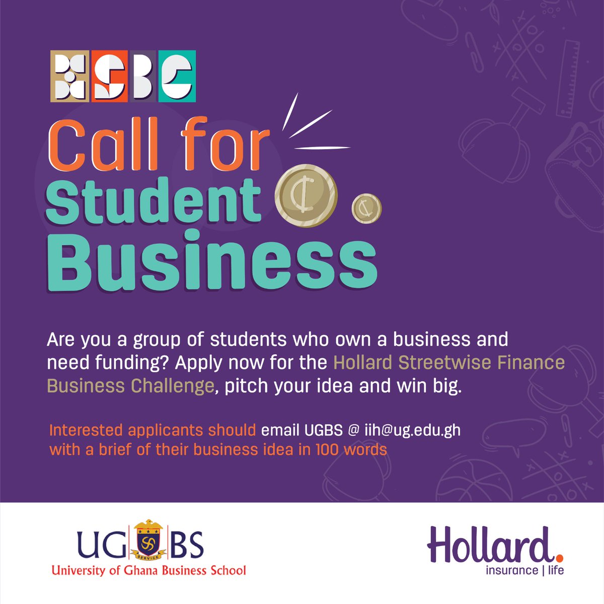 UgbsNest's tweet photo. Interested applicants should email UGBS @ iih@ug.edu.gh
with a brief of their business idea in 100 words
Application deadline is 2nd May, 2025.
#ug #ugbsofficial #ugbsiih #hollard https://t.co/Lhcx0yVcaf