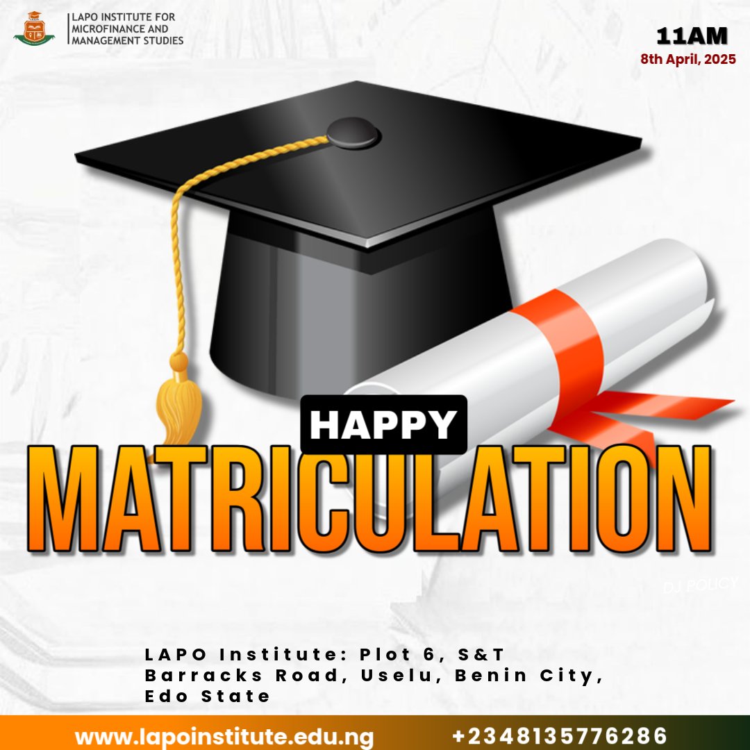 lapoinstitute's tweet photo. Today, @lapoinstitute proudly celebrates her 5th Matriculation Ceremony at 11AM! The hall is all set and we are ready to welcome our amazing new students

For those who can't join in person, you can still be part of the celebration via Zoom
https://t.co/snGUi44kBD

#LAPOInstitute https://t.co/eqIEgdghuS