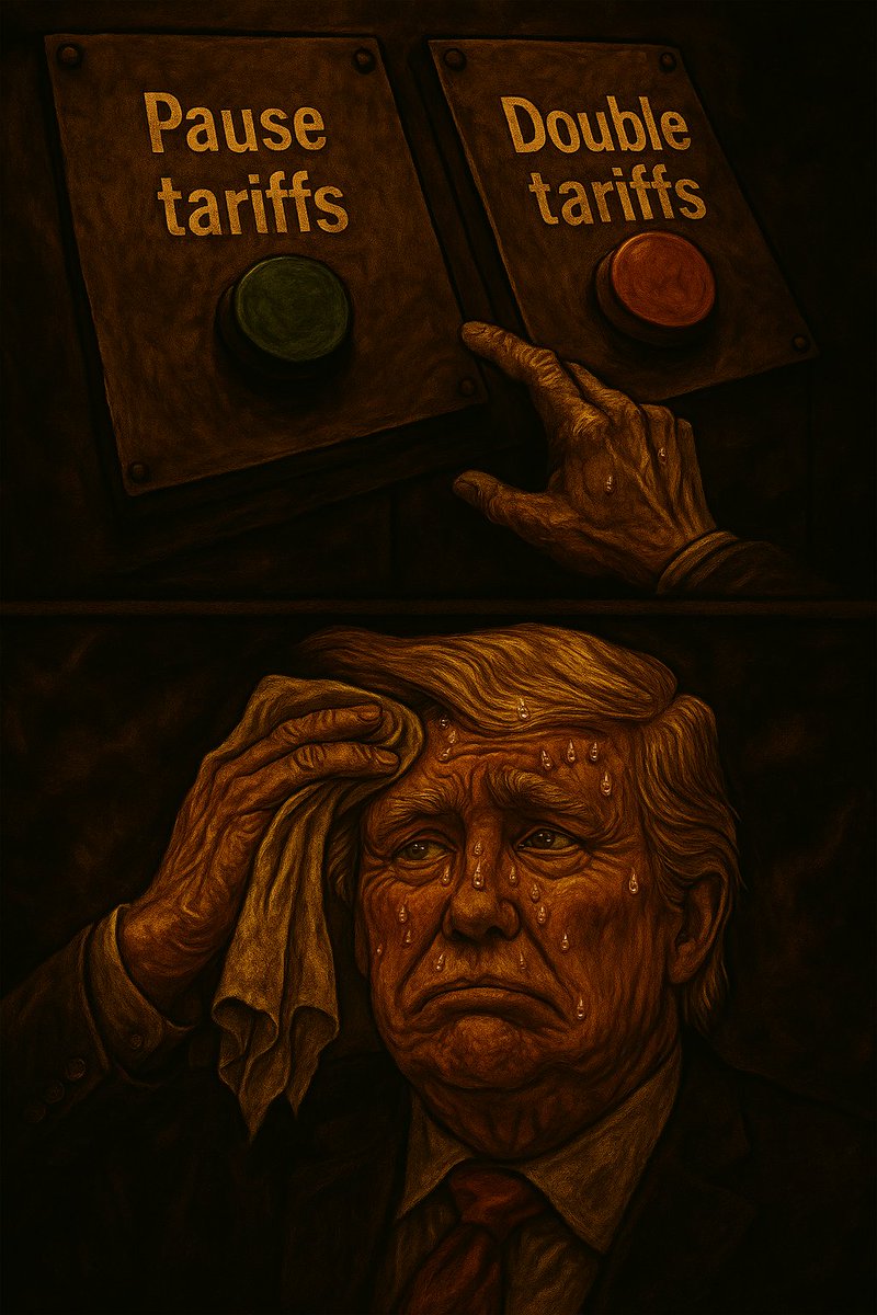 rugged__messiah's tweet photo. When the markets are crashingg but you don't want to look weak. #TrumpTariffs https://t.co/9IylGXieKx