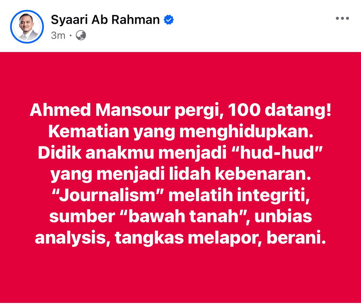 Kisah burung dalam al-Quran sentiasa menghidupkan. Kematian yang menghidupkan.
