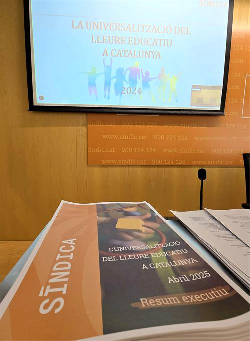 sindicdegreuges's tweet image. 🆕Presentem nou informe: La universalització del lleure educatiu a #Catalunya
🔸En els darrers deu anys hi ha hagut avenços en la garantia del dret al #lleure, però no s’ha produït cap canvi substancial.

📑Consulta el document: sindic.cat/ca/page.asp?id…