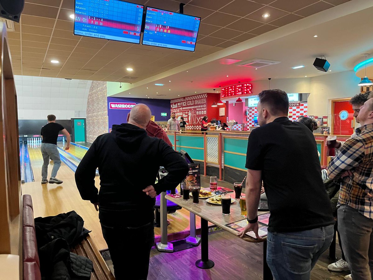 Our Hove office recently took a break from engineering for an evening of team bonding at Hollywood Bowl in Brighton!  It was a fantastic opportunity to get to know each other better and strengthen our team spirit.

#TeamBonding #BowlingNight #HoveOffice #CompanyCulture