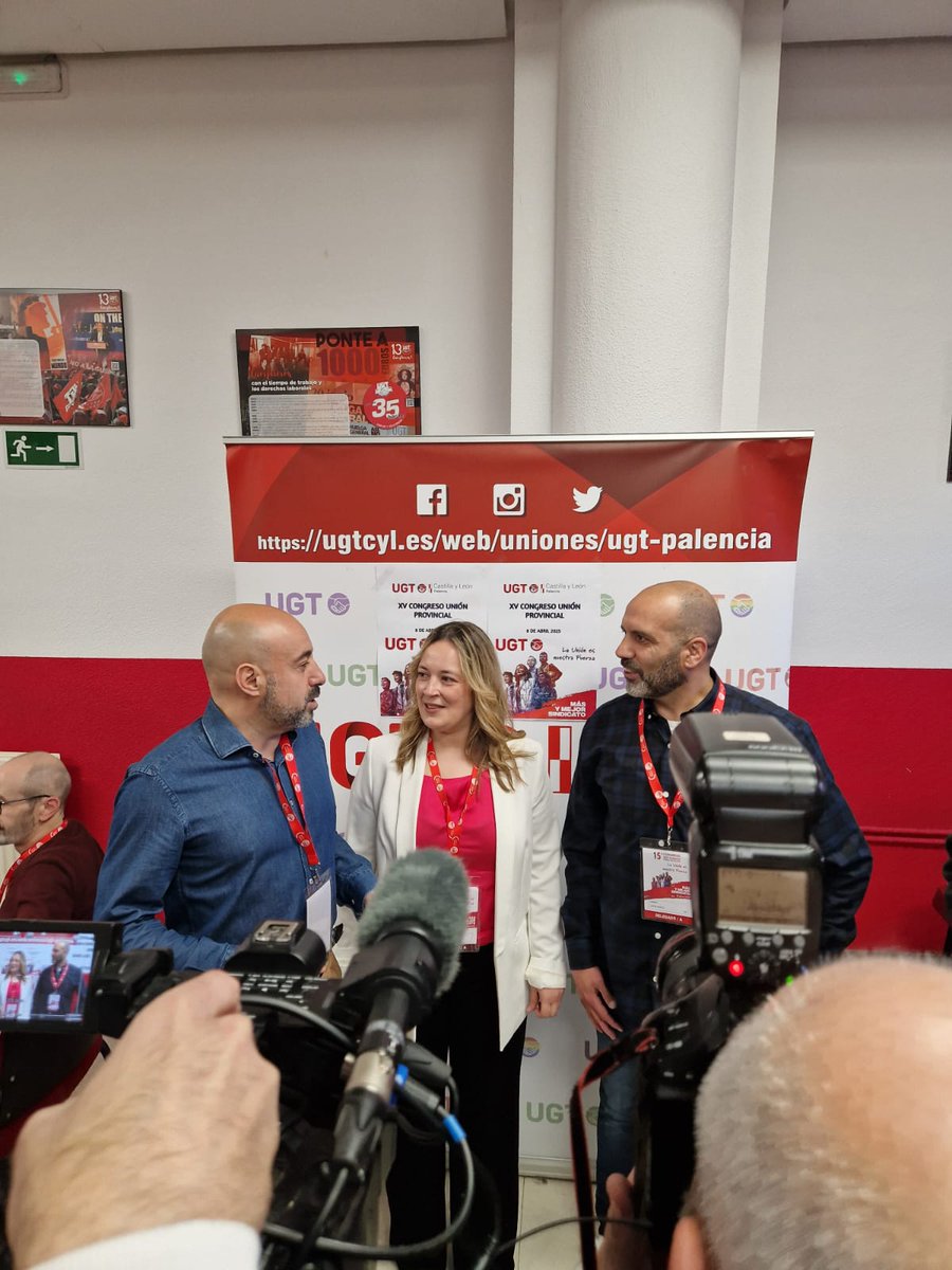 UGTCyL's tweet photo. 📍Hoy estamos con UGT Palencia celebrando su  15 congreso provincial 

🟣Laura Saiz tomará el relevo a Gorka López y se convertirá en la primera mujer secretaria general de UGT Palencia

💪Aún queda mucho trabajo por hacer, siempre pensando en los derechos de las personas trabajadoras de la provincia palentina