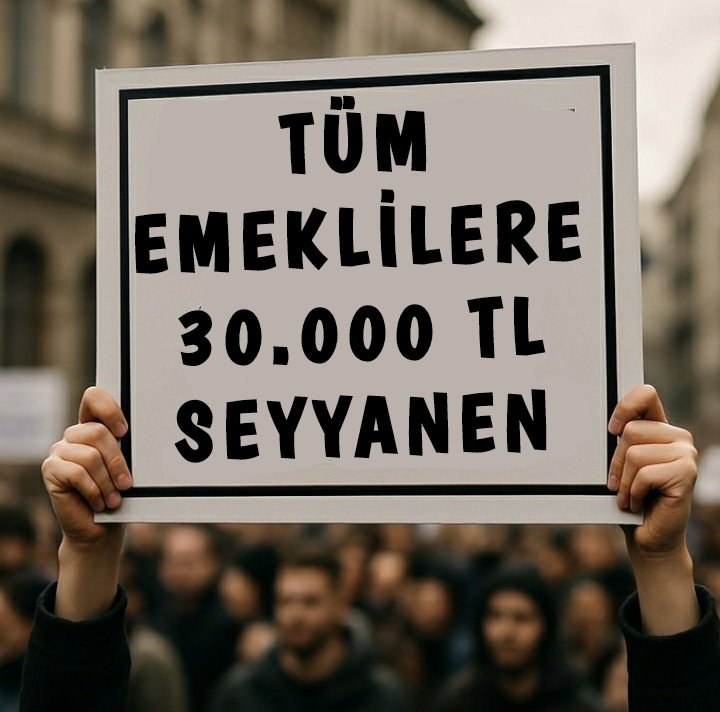 ✍️ TÜM EMEKLİLERE 
✍️ 30.000 TL SEYYANEN 

#EmekliyiSeyyanenKurtarır
#Haklı5000KısmiyeAcilYasa
<a href="/isikhanvedat/">Prof. Dr. Vedat Işıkhan</a> <a href="/_cevdetyilmaz/">Cevdet Yılmaz</a>