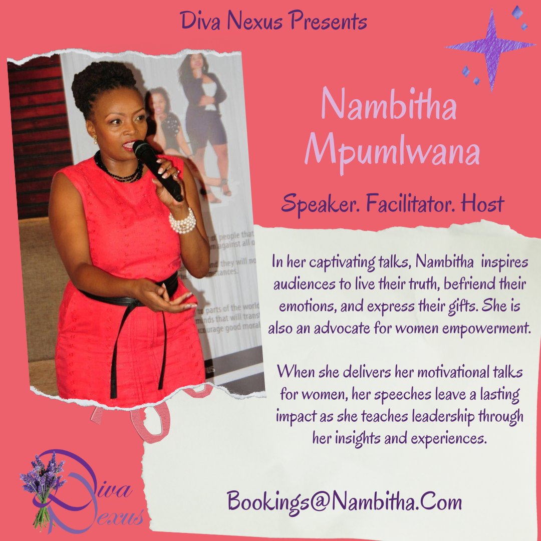 NAMBITHA's tweet photo. @Nambitha  has become a sought-after speaker for her advocacy of #Women and girls. 
#DivaNexus  #aDivaDelivers  #IamWoman https://t.co/YEQuhuUIEI